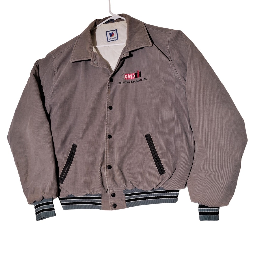 Rennoc Corduroy Varsity Jacket XXL  CASE International Harvester USA - Stains